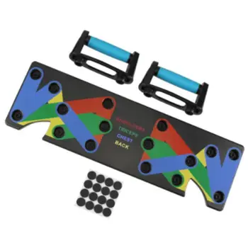 

Push Up Rack Board 9 in 1 Training Board Body Building Fitness Exercise Tool Push-Ups Stand Home Gym Fitness Equipment Dropship
