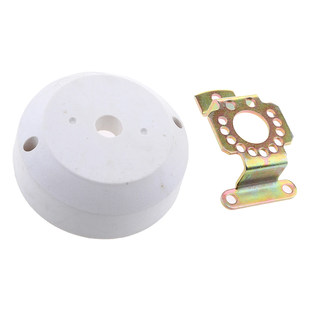Marine Cable Steering 90 Degree Bezel Kit Boat Outboard Engine Helm White