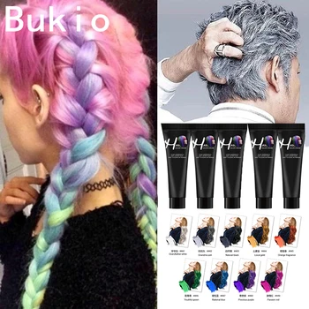 

BUKIO Color Hair Dye Comb Disposable Hair Dye Comb Crayons Use For Personal Salon Temporary Styling Tool TSLM2 Hair Dye Cream