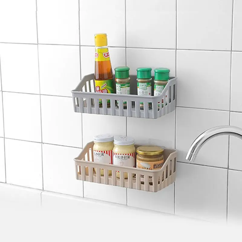 Suction Cup Bathroom Rack Free Punch Plastic Wall-Mounted Creative Double Bathroom Large Household Drain Soap Box Household Item