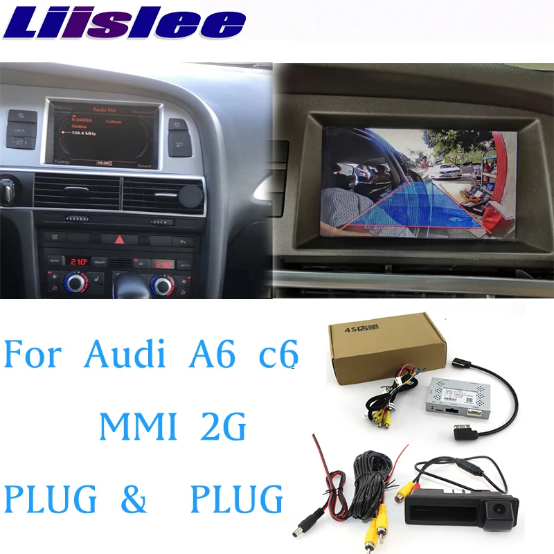 Автомобильный адаптер для камеры заднего вида Audi A6 C6 1999 ~ 2009 MMI2G вид спереди 360 |