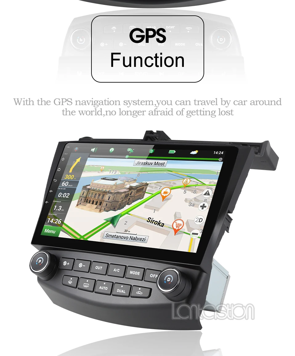 Clearance DSP 2+32Gandroid 9.0 car dvd gps navigation player for Honda Accord 7 2003-2007 car radio video player gps navigation car stereo 4