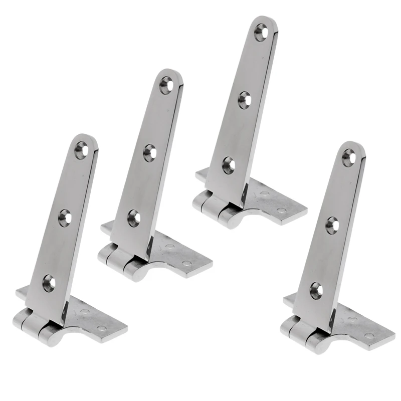 

4 Pieces Marine Grade 316 Stainless Steel Door Hatch Hinge Boat/Yacht Hardware High Polished Surface Professional 6 Inch