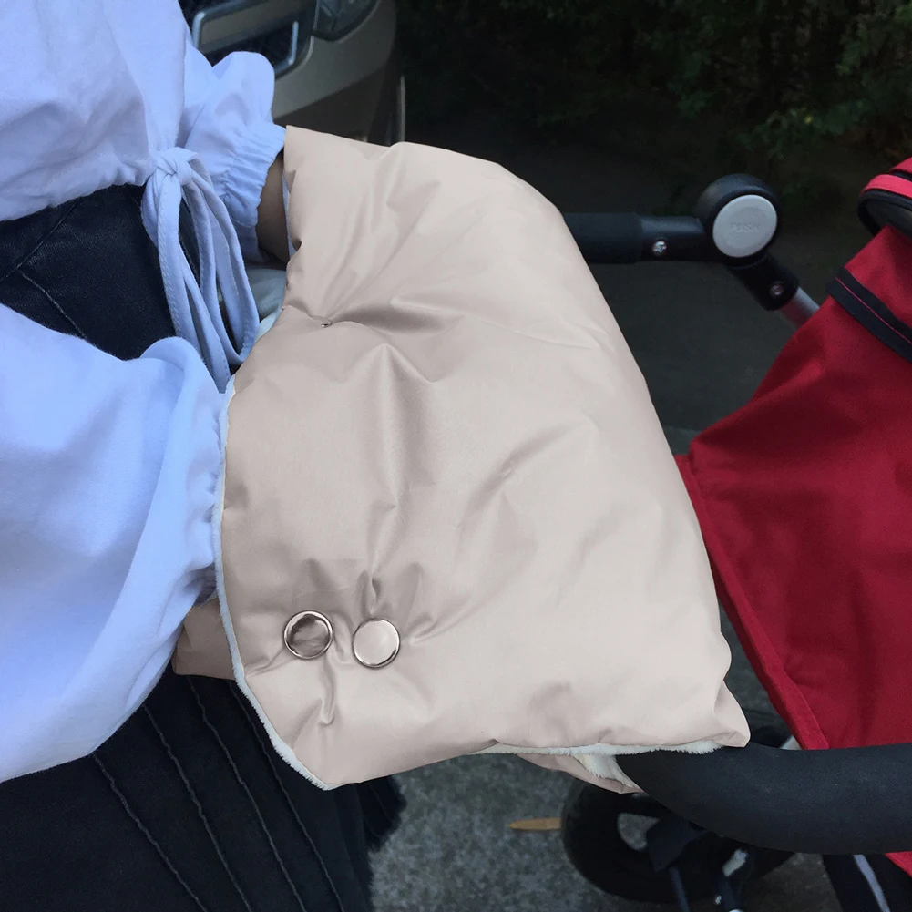 Winter Thick Warm Stroller Gloves Pushchair Hand Muff Waterproof Pram Accessory Mitten Mom Baby Buggy Clutch Cart Hand Gloves baby stroller accessories online	