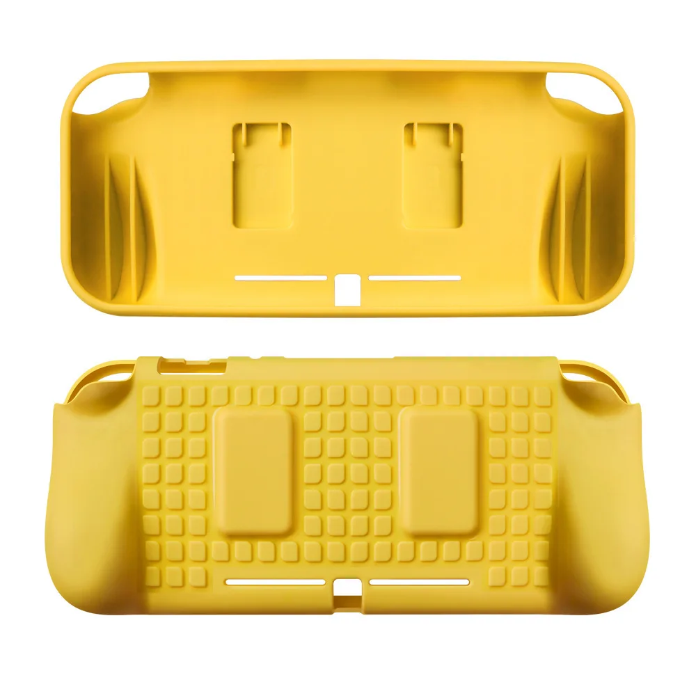 Чехол из силикона и ТПУ с принтом для nintendo переключатель Lite, устойчивые к царапинам и удароустойчивая защитный TPU кейс для nintendo переключатель Lite - Цвет: Цвет: желтый