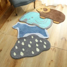 Мультяшный нескользящий прочный коврик для двери, открытый входной коврик для спальни, ванной комнаты, кухни, декоративный внутренний ковер, напольный коврик