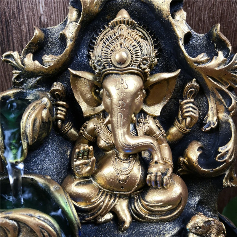 Hindu Ganesha Statue Indoor Water Fountain