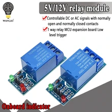 1 pièces 5V 12V bas niveau déclencheur un 1 canal relais Module interface carte bouclier pour PIC AVR DSP bras MCU pour Arduino(China)