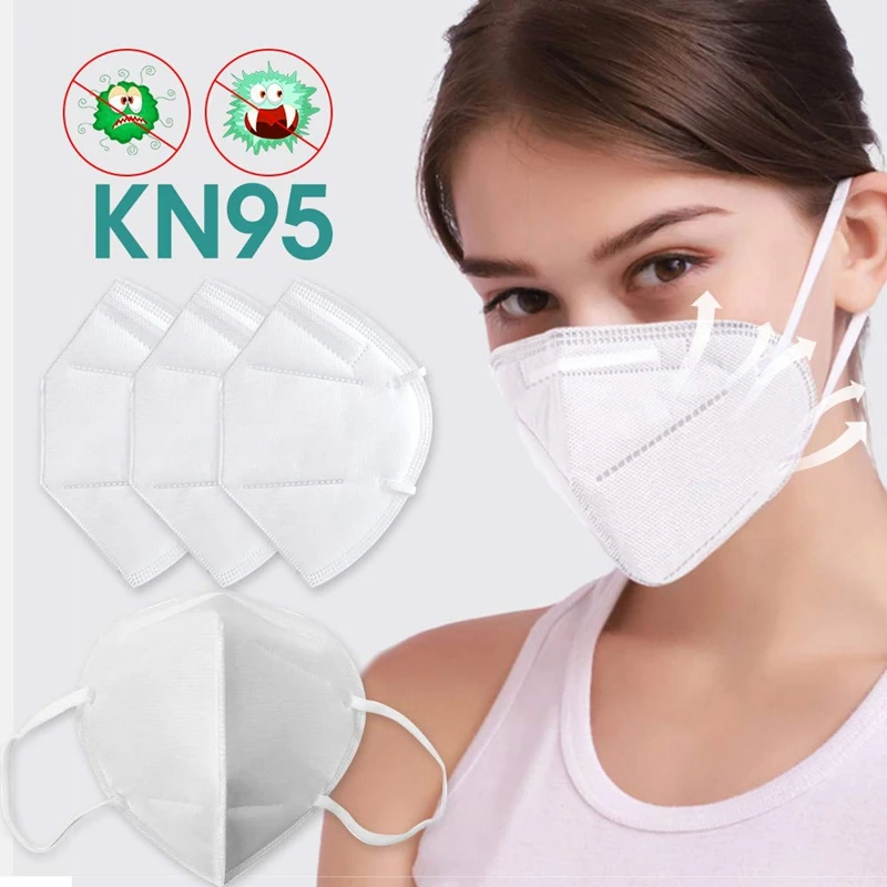 

10PCS Folding Valved Dust KN95 Mask N95 Respirator PM2.5 Haze Dust Bacteria Proof Anti Flu Face Mouth Mask Safe Breath
