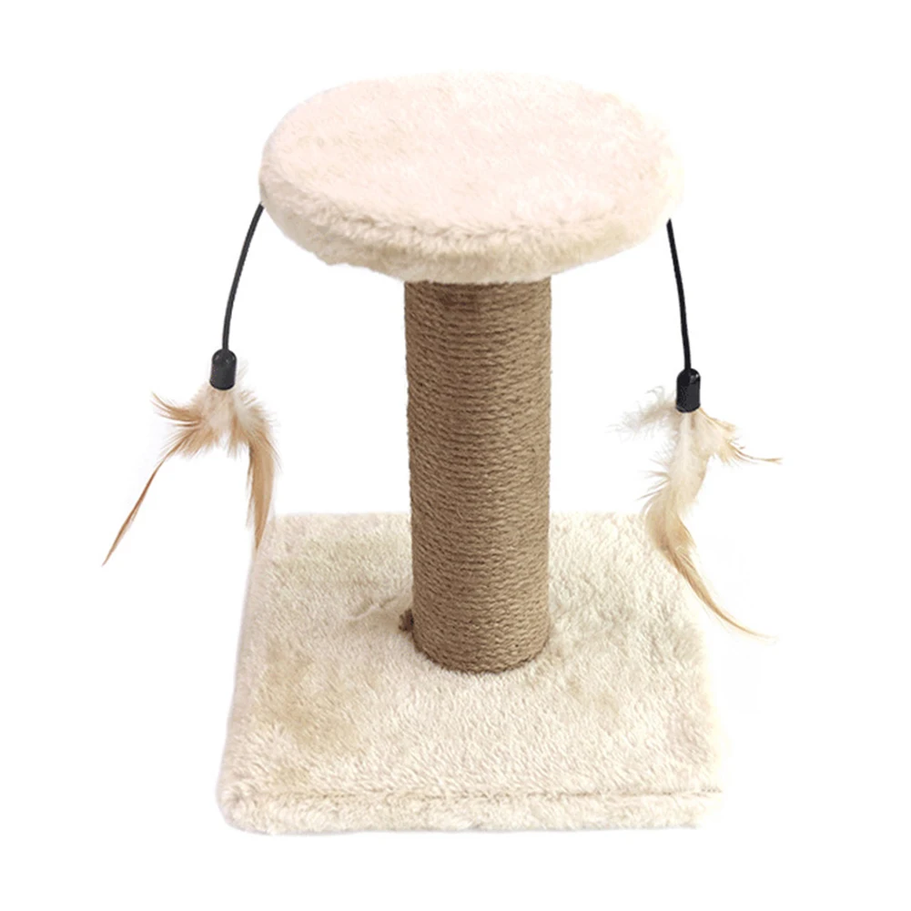 Домашнее животное кошки Котенок Перо скалолазание рама дерево когтеточка молярный укус жевательная игрушка 4