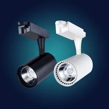 Светодиодный Трековый светильник Cob Трековый светильник магазин одежды Потолочные белые поверхности установленные прожекторы 12w20w30w слайд