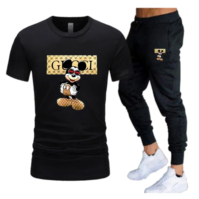 Summer men's brand sportswear trousers short-sleeved breathable T-shirt trousers casual wear men's basketball training suit 3