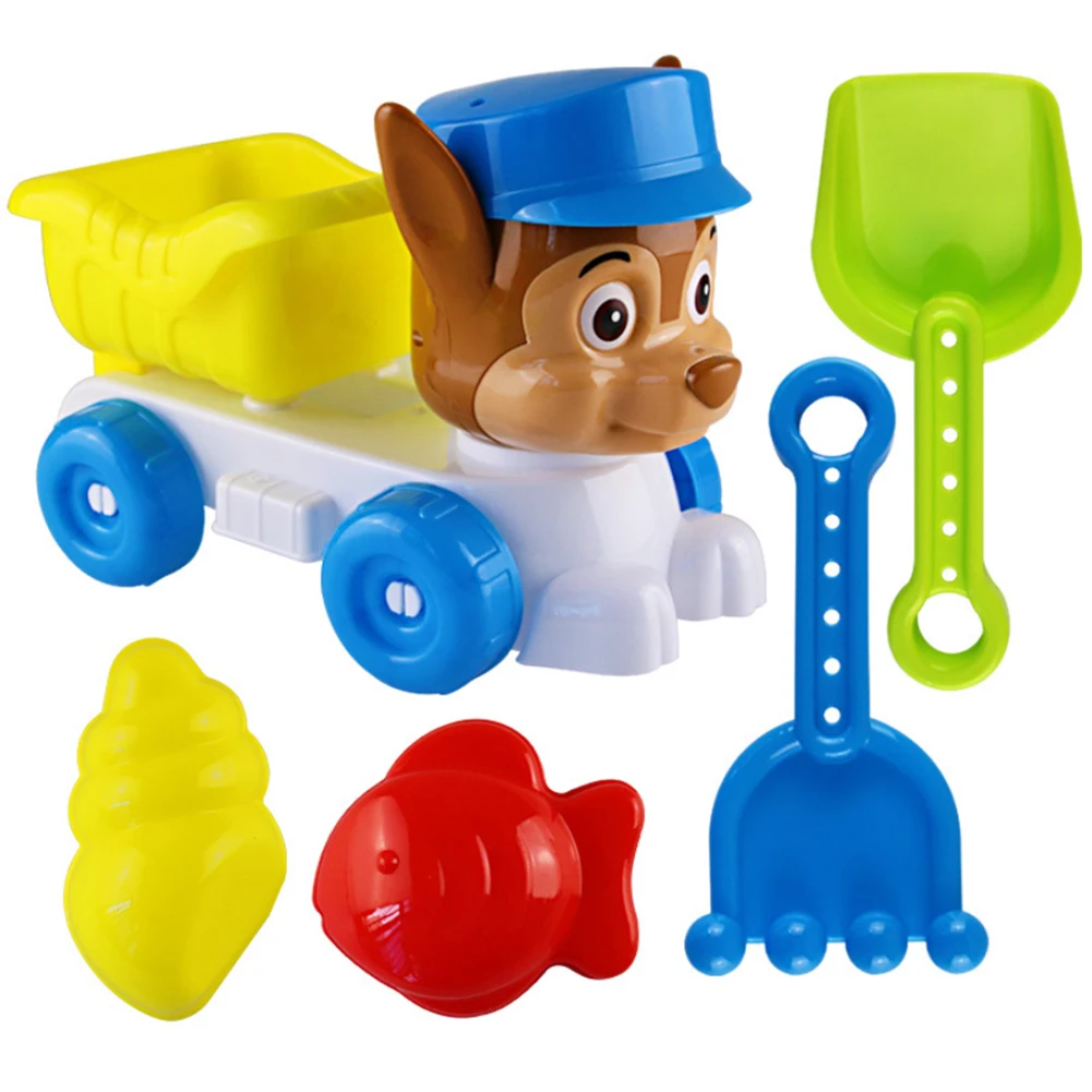 amazing  5PCS Beach Toys Sand Toy Beach Game Funny Plastic Bathing Playing Sandbox Toys Sand Dredging Sand S