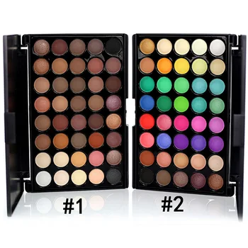 

40 Colors Matte Eyeshadow Pallete Shimmer with Brush Set Mixed Color Baking Powder Eye Shadow Palette Nude Glitter Set Makeup