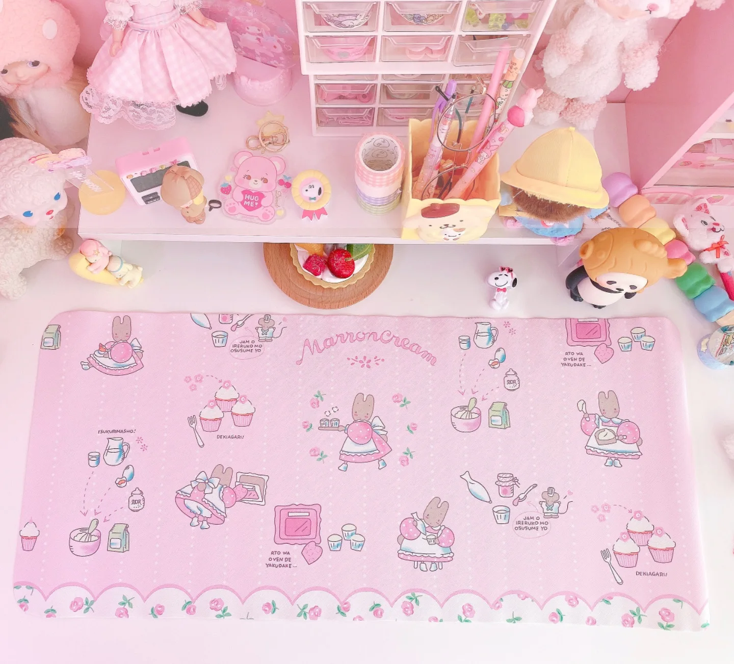 Kawaii mélodie marin lune Anti-chaud plat coussin étanche à l'huile étudiant dortoir Table Mesa Protection tapis