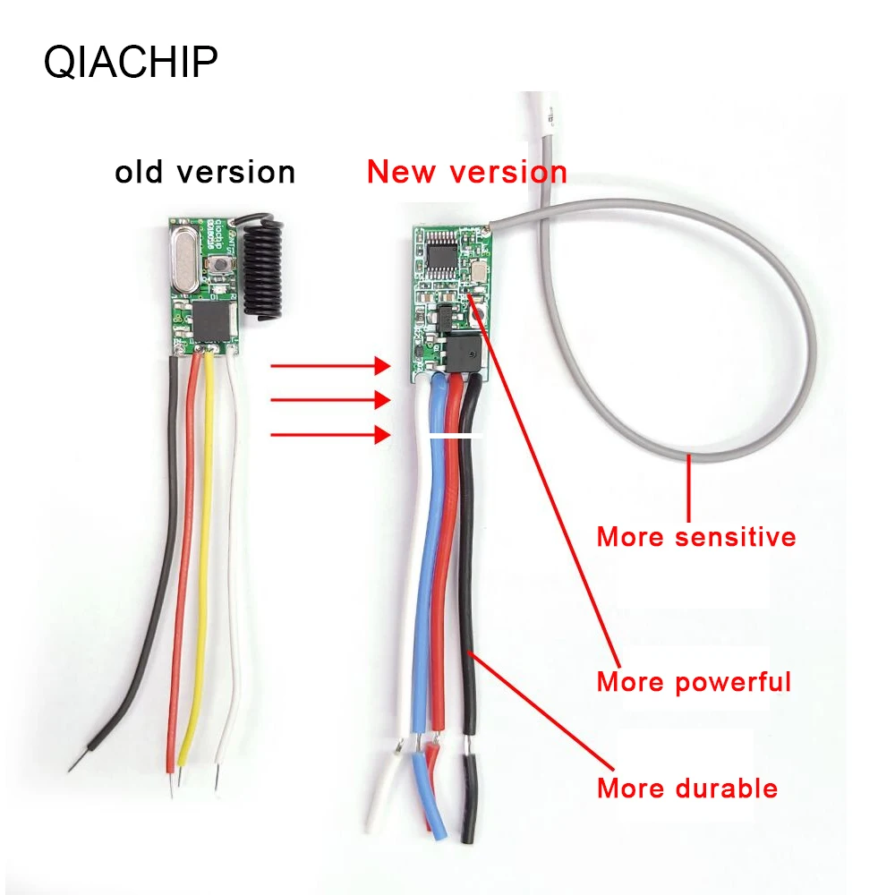 QIACHIP-Universal-Wireless-433-Mhz-DC-3-6V-24V-Remote-Control-Switch-433Mhz-1-CH-RF