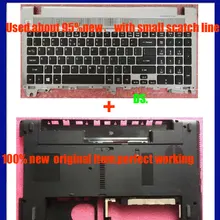 95% /оригинальная для acer Aspire V3 V3-551 V3-551G V3-531 v3-531g V3-571 V3-571G клавиатура ободок Упор для рук верхнюю крышку чехол& низ чехол Крышка