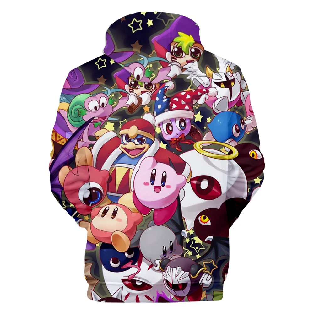 Kirby/толстовка с объемным капюшоном для мальчиков и девочек; Новое поступление; Модные Повседневные детские толстовки с капюшоном; пуловер; детские толстовки с объемным принтом; Cпортивные костюмы толстовки