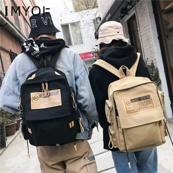 

New Laptop School Book Bag for Teenager Girls Boys Casual Canvas Women Backpack Large Capacity Men Travel Double Shoulder Bag