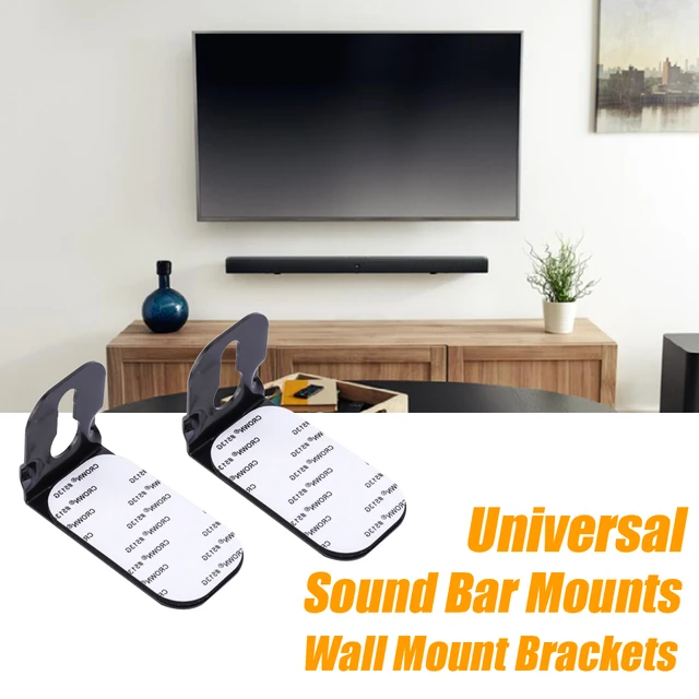 Universal Soundbar Wall Kit Mounting Brackets For Samsung Song Bose Vizio Tcl - Speaker Accessories AliExpress