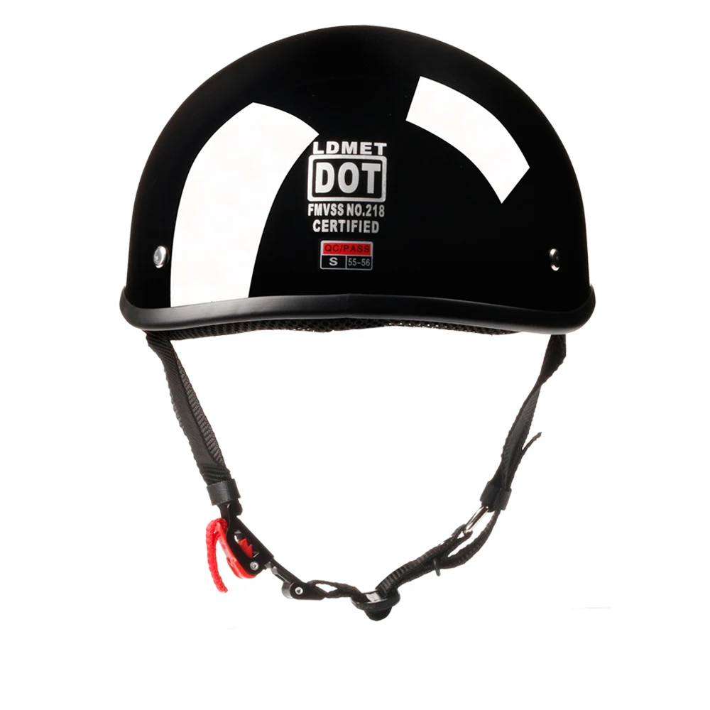 Comprar Moto rcycle casco media cara casco vintage retro cascos párr moto Scooter crucero helicóptero