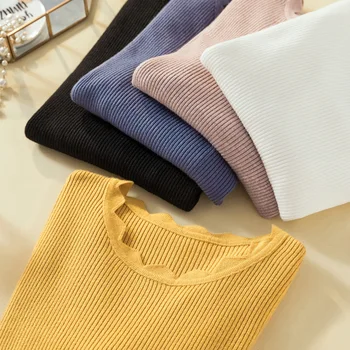 

Sweaters 2019 New Womens Sweater Winter Long Sleeve O Neck Thin Sweater Female Knitted Pullover Knitwear Pull Femme Tops