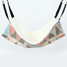 Design Guinea Pig Hammock Cartoon Printed Cotton Warm Hamster Hammock for Rats Rabbit Hamster Accessories