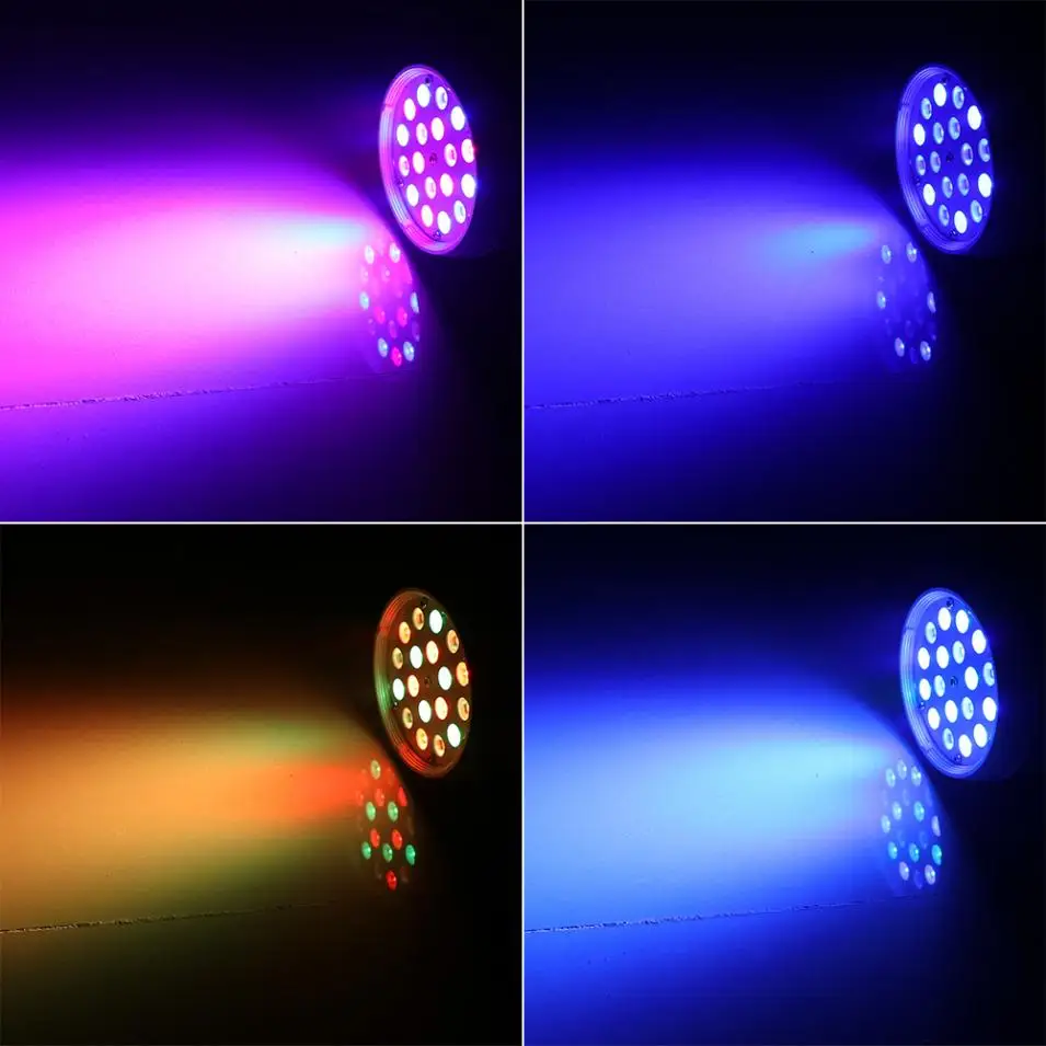 18LED красочный Par сценический светильник круглый вспышка Голосовое управление Диско/DJ/клуб/бар/КТВ/светильник для рождественской вечеринки с DMX-512