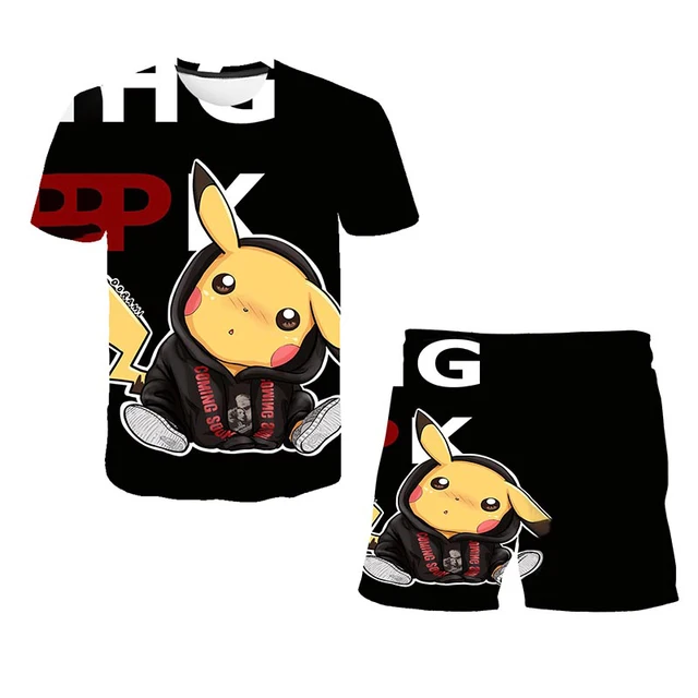 2022 New Children Sets Summer 3D Cartoon Suits Cute girl T Shirt Boys Girls Top + shorts 2pcs Sets Children Fashion Sets 4-14 Y TZ-1022