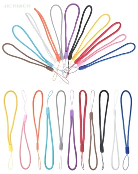 

500pcs/lot Universal Hand Wrist Strap Round Nylon Rope Cord Holder Lanyard for Cell Phone Camera USB Mp3 Mp4
