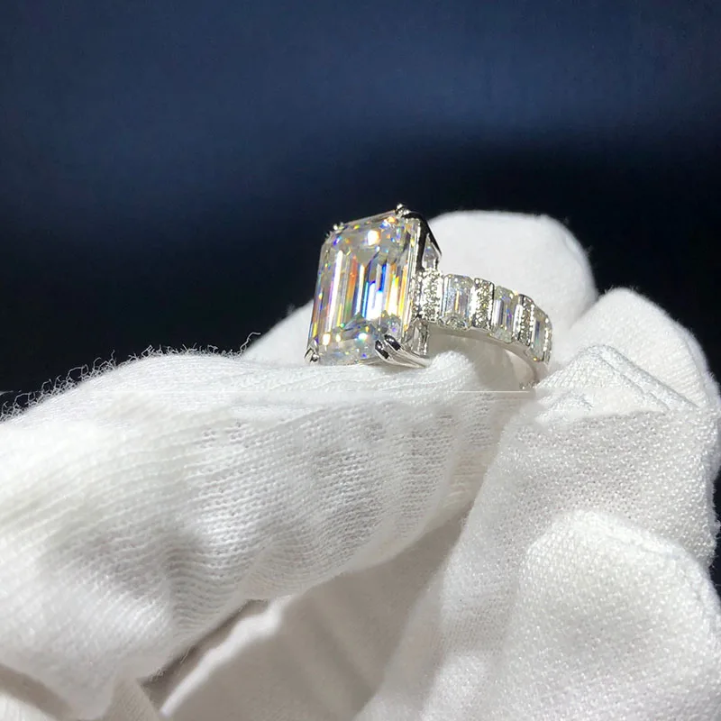 14K Золотое кольцо 3ct D Цвет VVS Moissanite кольцо обручальное кольцо с национальным сертификатом