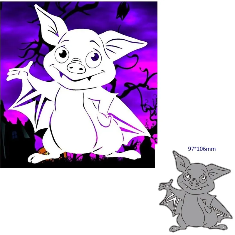 metal cutting dies cut die mold Animal bat decoration Scrapbook paper craft knife mould blade punch stencils | Дом и сад