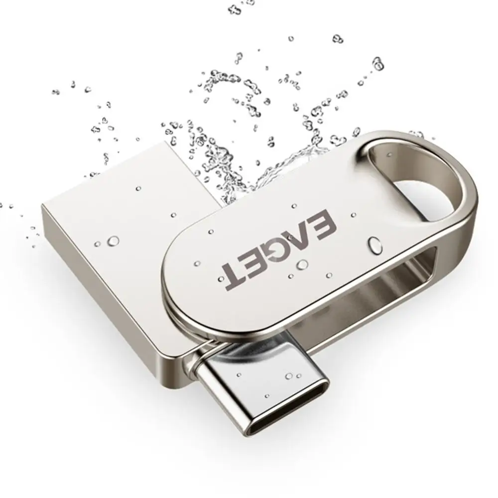 EAGET CU20/CU30/CU31/U81 металлическая флеш-накопитель USB 3,0 карта памяти OTG Тип C ручка диск Мини U диск 16 Гб/32 ГБ/64 Гб/128 ГБ