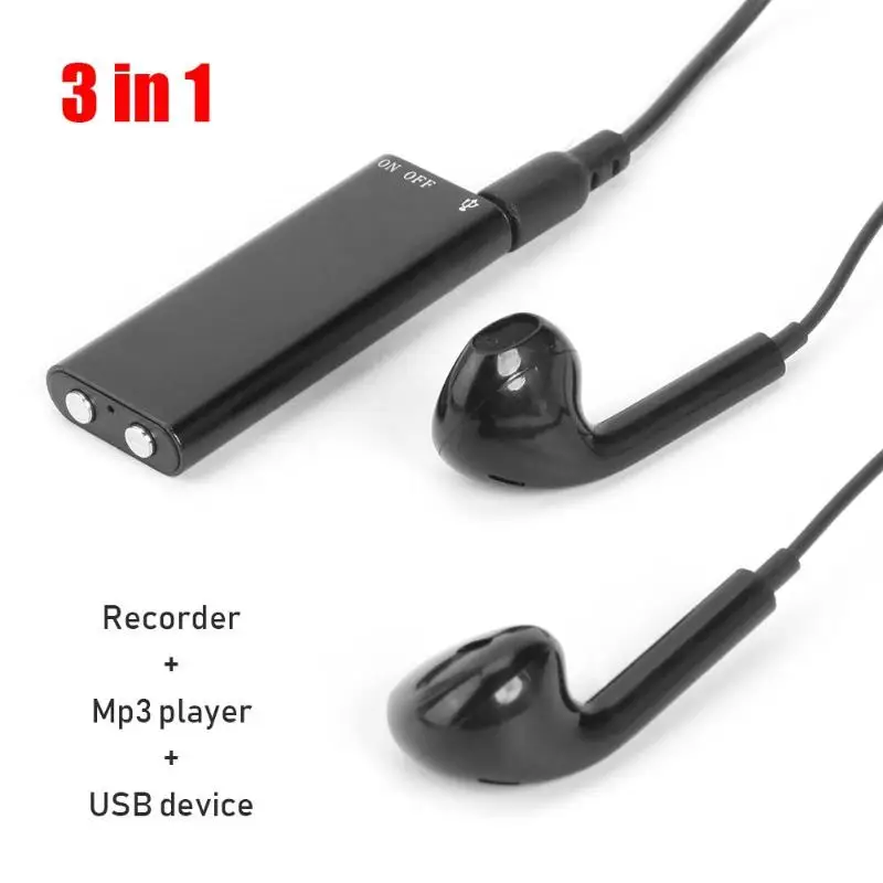 Портативный Цифровой диктофон Диктофон MP3 музыкальный плеер USB 2 0 флэш диск MP3/WMA WAV
