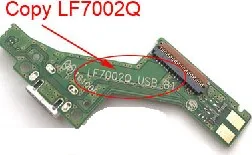 Для lenovo PB1-750M Phab TD-LTE PB1-750N PB1-750 Micro usb док-станция для коннектор; pcb; плата зарядка через usb Порты и разъёмы Flex с гибкими резиновыми запасными - Цвет: Green-LF7002Q- Copy