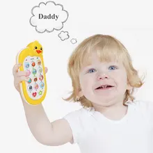 Бытовой ребенок милый мобильный в виде животного раннего образования игрушки для детей музыкальный автомат электронный сотовый телефон обучения Рождественский подарок