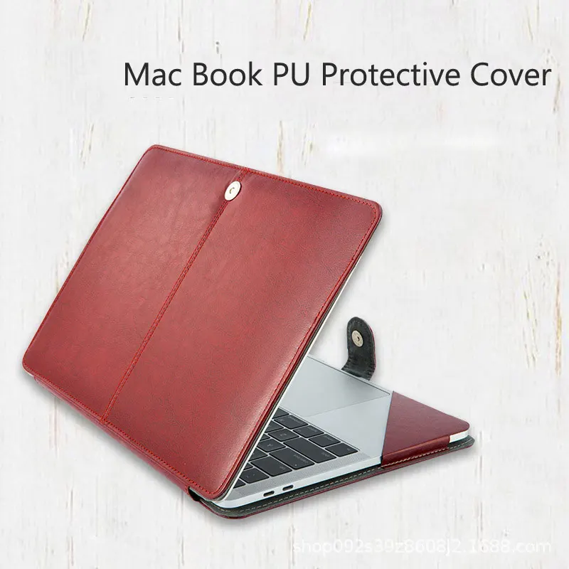 Чехол из искусственной кожи для Apple MacBook Air Pro Retina 16 2020 15 13 12 11 защитный чехол