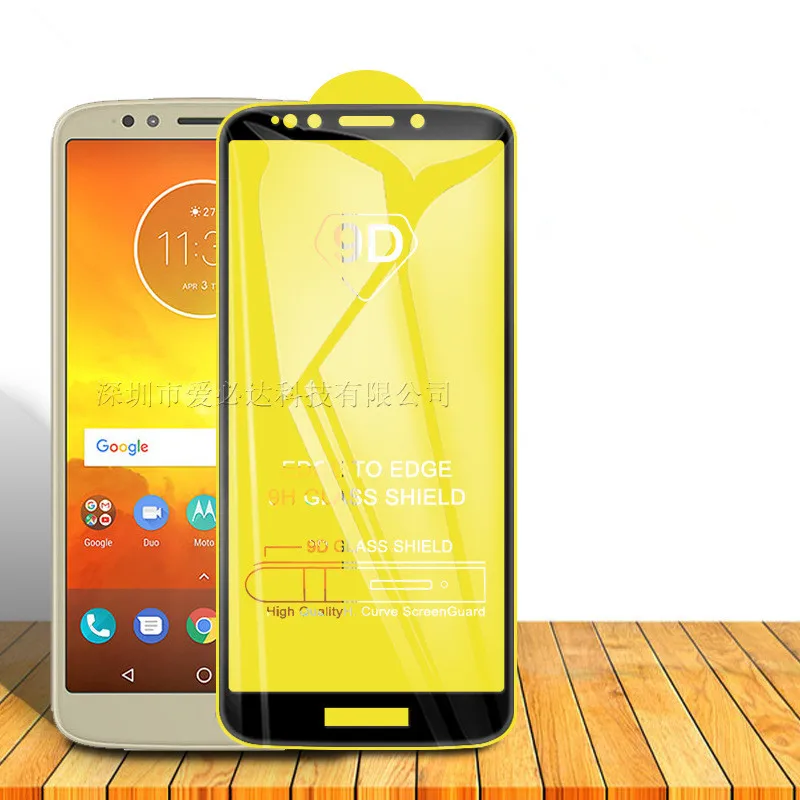 

9D сотовый телефон полное покрытие закаленное стекло для Motorola MOTO E5/E5 play/E5 plus/E4 plus Защитное стекло для экрана