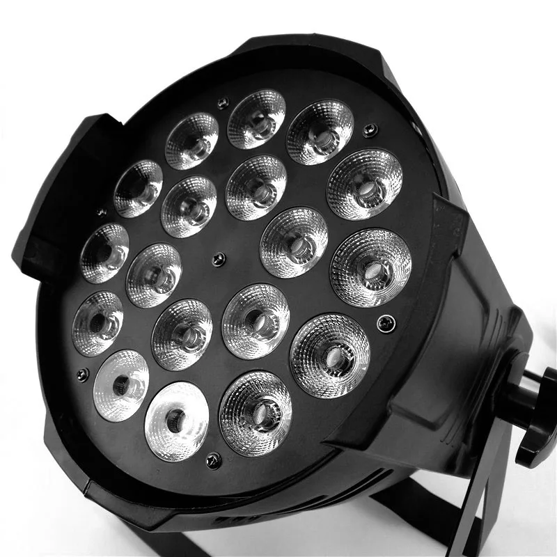 Большой алюминиевый Alloy18x18W RGBWA + UV6IN1LED Par черный/белый корпус DMX512 управление Профессиональный DJ наружное шоу диско эффект освещения