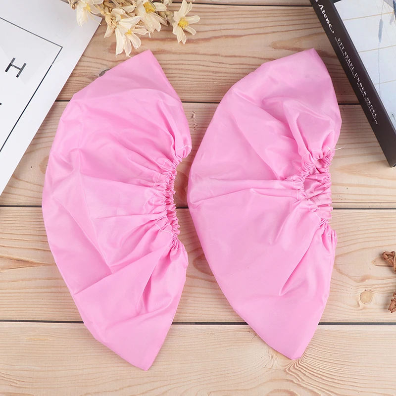pink 1 пара домашние противоскользящие галоши новые многоразовые эластичные бахилы Студенческая машинная комната птица пылезащитные покрытия для ног - Цвет: pink