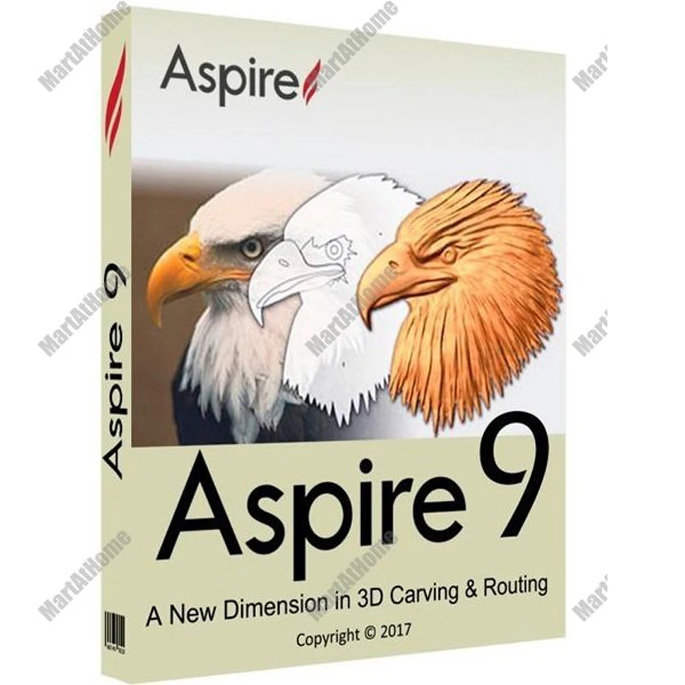 Vectric aspire 9.514 vida ilimitada uso emboss alívio design software e bônus clipart suporte windows 7 8 10 (64-bit)