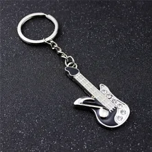 New Style Cool Metal Guitar Keychain Pendant Creative Keychain Pendant Opening Promotional Gift Souvenirs