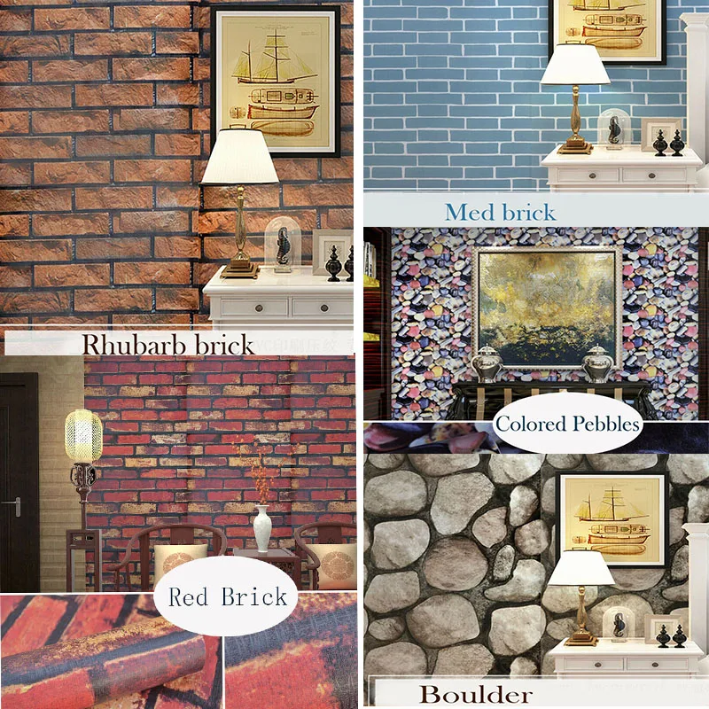 45cm*10m Self-adhesive Wallpaper Sticker Waterproof Bedroom Kitchen Home Decor