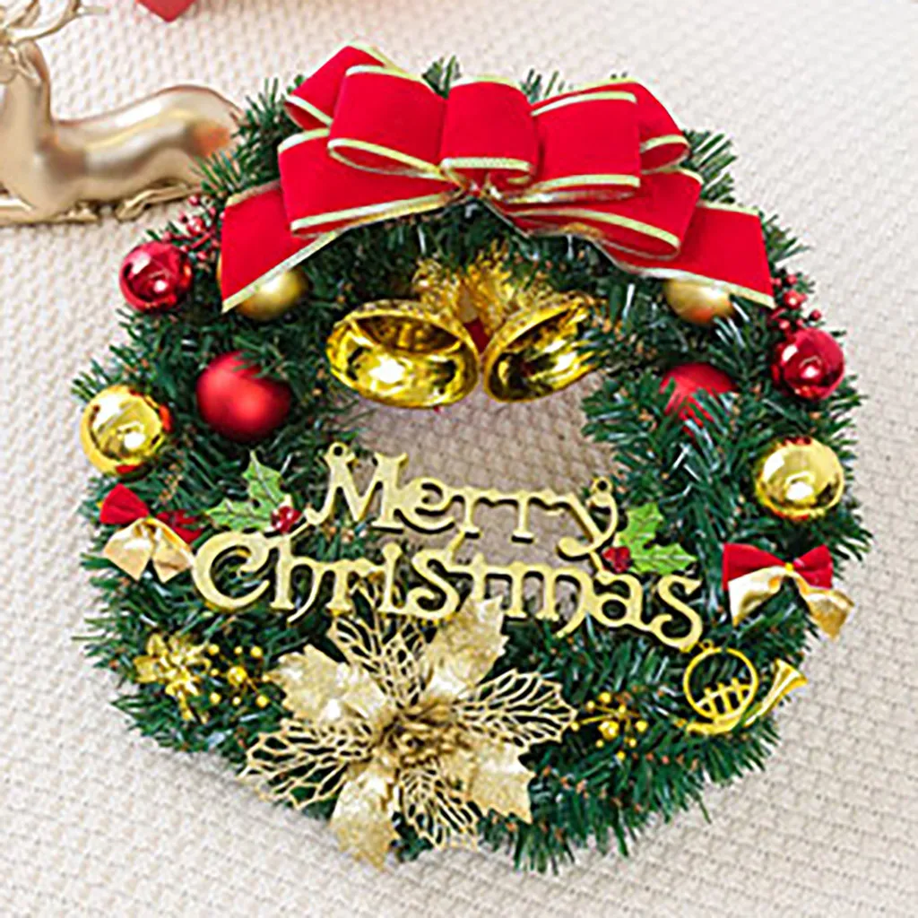 best selling products Christmas Decorations Window Props Shopping Mall Scene Layout Rattan Wreath support dropshipping
