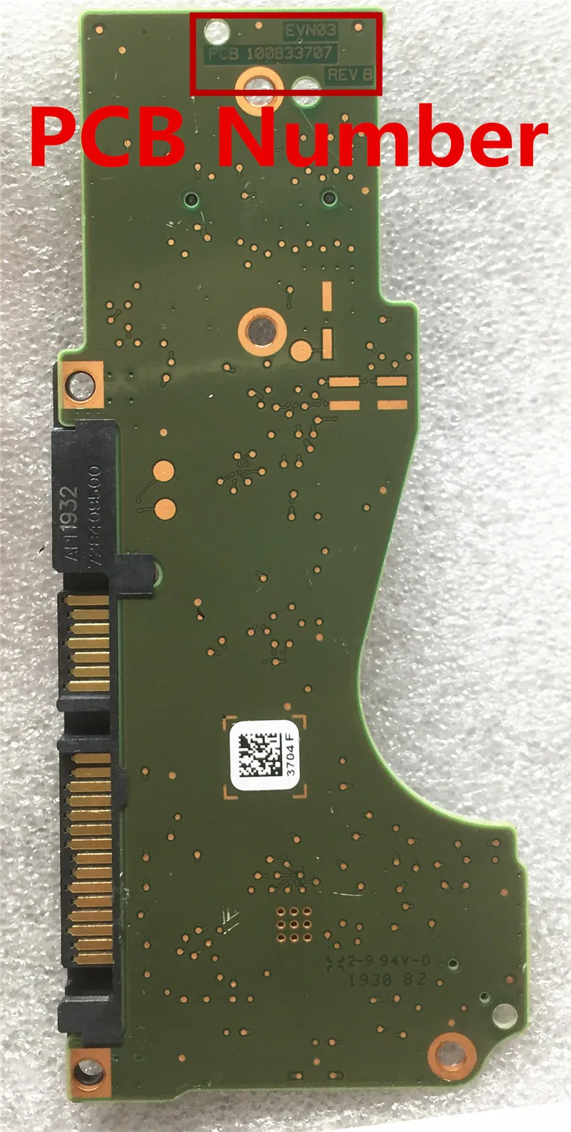 Seagate Desktop Placa de Circuito de Disco Rígido 100833707 Rev b 3704 - Imagem 2