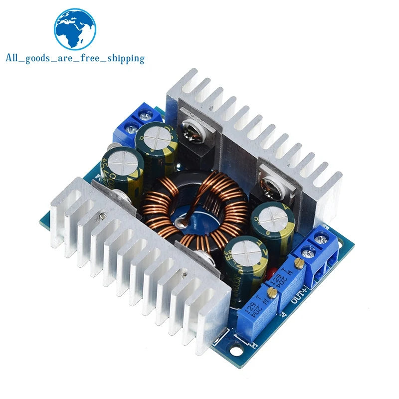 DC 5–30 V auf 1,25–30 V, 8 A, automatischer Abwärts-/Abwärtswandler, Boost/Buck-Spannungsreglermodul, Ladegerät, Stromwandler, DIY-KIT – Detail 6