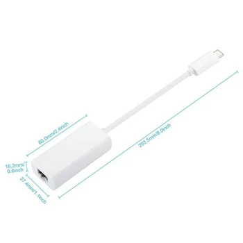 

USB-C/TYPE-C to RJ45 Ethernet LAN Internet Cable Adapter for MACBook & TypeC Devices SUB Sale