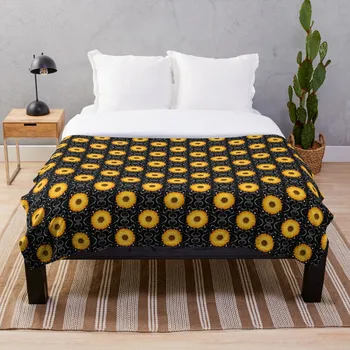 

Cosmic Sunflower Throw Blanket Soft Sherpa Blanket Bed Sheet Single Knee Blanket Office Nap Blanket
