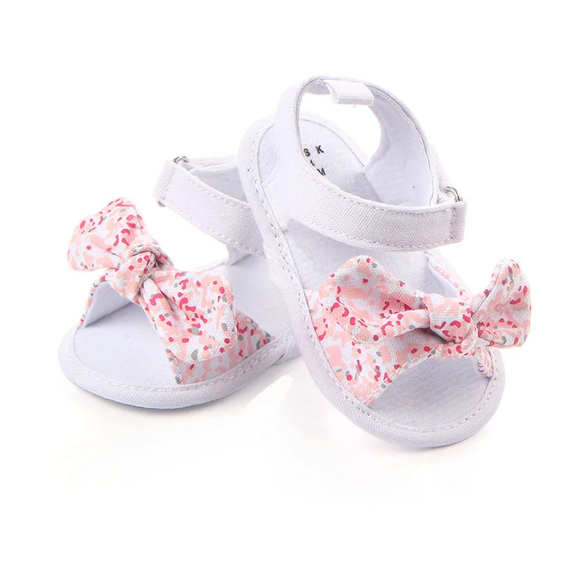 1 пара Lytwtw детская обувь для маленьких мальчиков и девочек Нескользящие парусиновые сандалии с бантом Новорожденные малыши Infantil