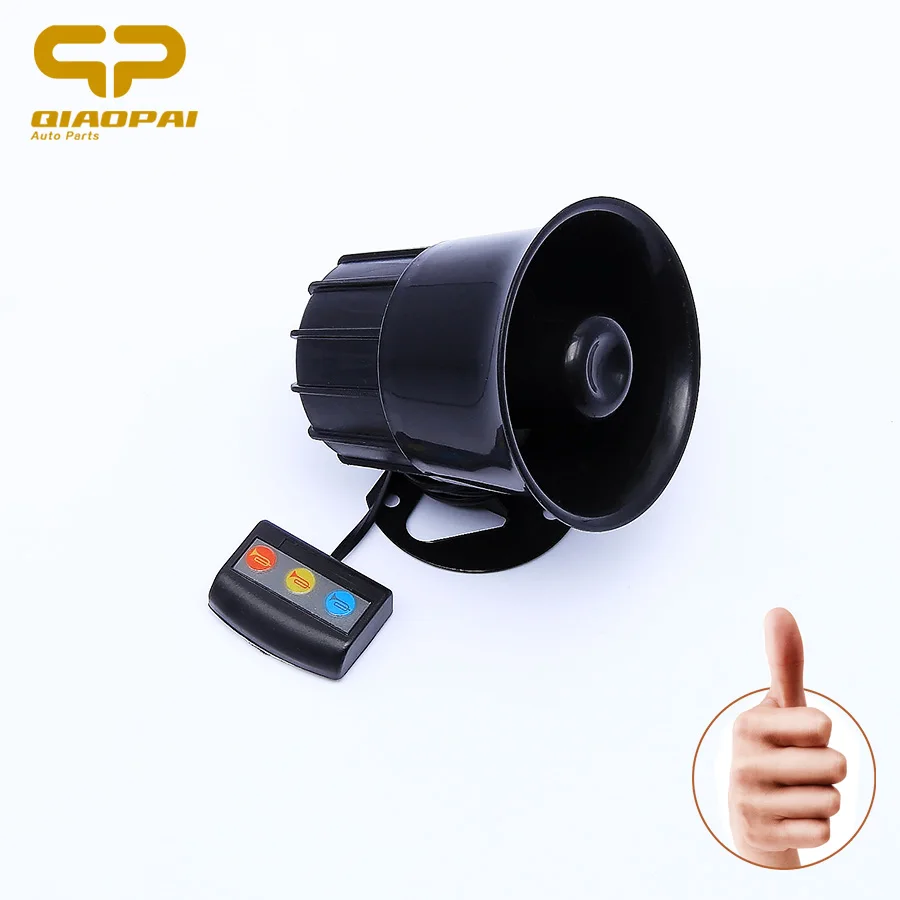 Motorcycle Car Alarm Siren 3 Tone Horn Sound Loud Universal 12V 30W Band High Power Loudspeaker Firemen Ambulance|tone horn|horn sound3 tone horn |